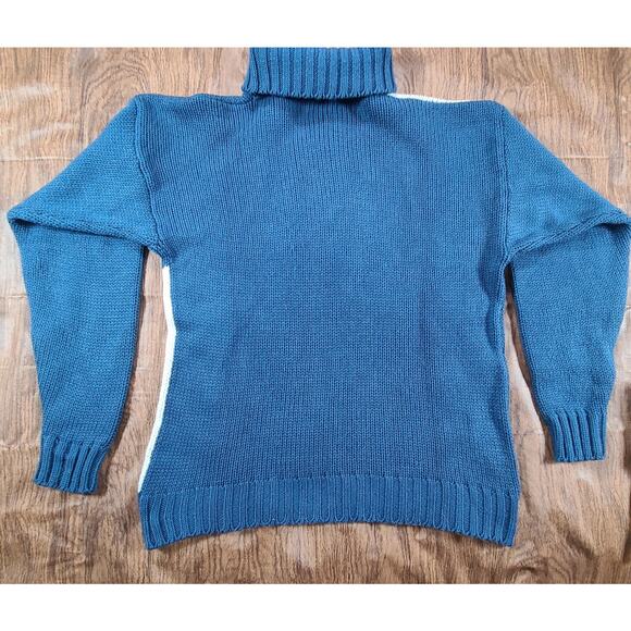 VTG Country Suburbans Women's Med Southwestern Design Knit Sweater High Neck - Picture 6 of 7